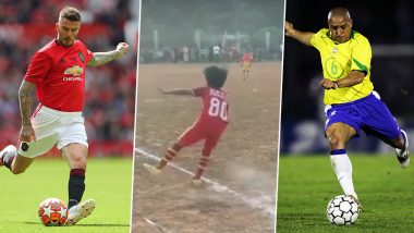 PK Danish, 10-Year-old Kerala Boy, Scores a Goal From Corner Kick! Watch Videos of David Beckham To Roberto Carlos, Who Scored Unbelievable Zero-Degree Goals