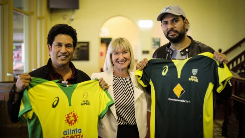 Bushfire Cricket Bash Live Telecast in India: Sony Pictures Networks Acquires Broadcast Rights for T10 Charity Cricket Match featuring Yuvraj Singh and Sachin Tendulkar