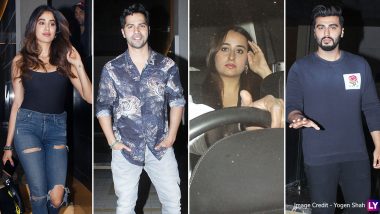 Shashank Khaitan’s Birthday Bash: Janhvi Kapoor, Varun Dhawan with GF Natasha Dalal, Arjun Kapoor and Other Celebs Spotted at the Director’s Residence (View Pics and Videos)