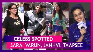 Sara Ali Khan, Janhvi Kapoor, Varun Dhawan, Taapsee Pannu & Others Seen In The City I Celebs Spotted