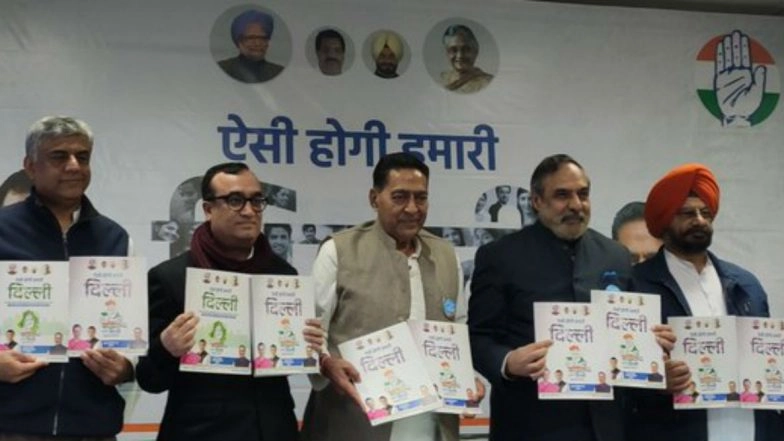 Delhi Assembly Elections 2020: Congress Manifesto Promises Allowance to Unemployed Youths And Nyay Yojana For Poor, Says 'No NRC, NPR if Voted to Power'