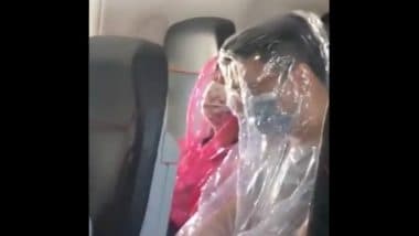 Flight Passengers Cover Themselves in Plastic Sheets to Prevent Coronavirus, Video Goes Viral