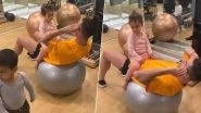 Cristiano Ronaldo Shares Cute Video of Working Out in the Gym With His Kids