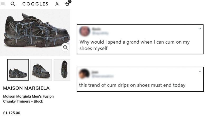 Cum on Shoes! Twitterati Troll Latest Sneaker Design Priced at $2000 (View Pics)