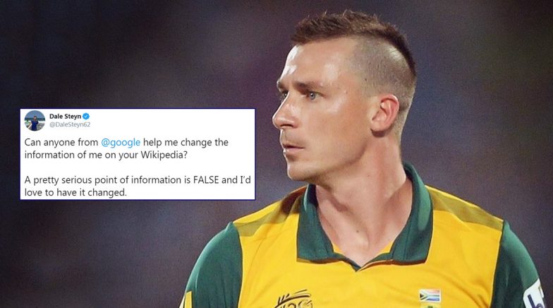 Dale Steyn Seeks Google's Help to Edit 'False' Information on His Wikipedia  Page, Fans Mock Him With Funny Replies (See Reactions) | 🏏 LatestLY