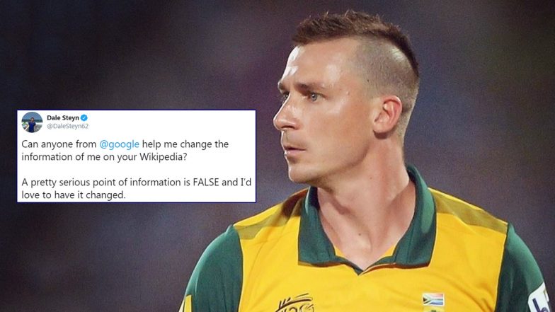 Dale Steyn Seeks Google’s Help to Edit ‘False’ Information on His Wikipedia Page, Fans Mock Him With Funny Replies (See Reactions)