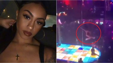 Dallas Stripper Falls From Top of 20ft Pole On Her Face And Continues to Perform (Watch Video)