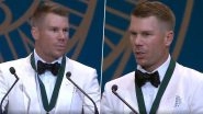 David Warner Gets Emotional During Acceptance Speech at Australia Cricket Awards 2020 (Watch Video)