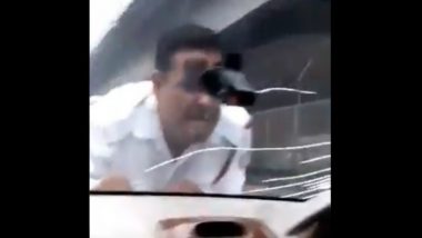 Delhi: Man Drags Traffic Police Personnel on Car's Bonnet for Two Kilometers, Video Goes Viral