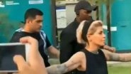 MS Dhoni's Hairstylist Sapna Bhavnani Turns Bodyguard Ahead of Ad Shoot (Watch Video)
