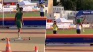 Differently-Abled Athlete Does a Front Flip High Jump On-Field and Netizens Are Impressed (Watch Video)
