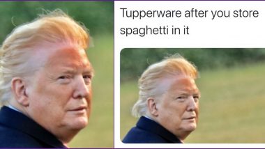 Donald Trump's Orange Face Becomes Target of Funny Memes and Jokes, US President Tweets It's Fake But Says 'Hair Looks Good'