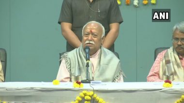 RSS Chief Mohan Bhagwat Says, 'No One is Happy,  People Agitating Despite Rise in Materialistic Pleasure', Watch Video