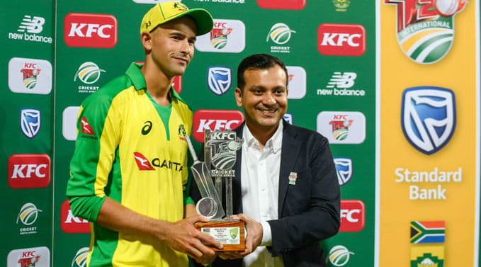 SA vs AUS 1st T20I 2020 Match Result: Ashton Agar's Fifer Takes Australia to 107-Run Win Over South Africa at Wanderers Stadium SA vs AUS 1st T20I 2020 Match Result: Ashton Agar's Fifer Takes Australia to 107-Run Win Over South Africa at Wanderers Stadium