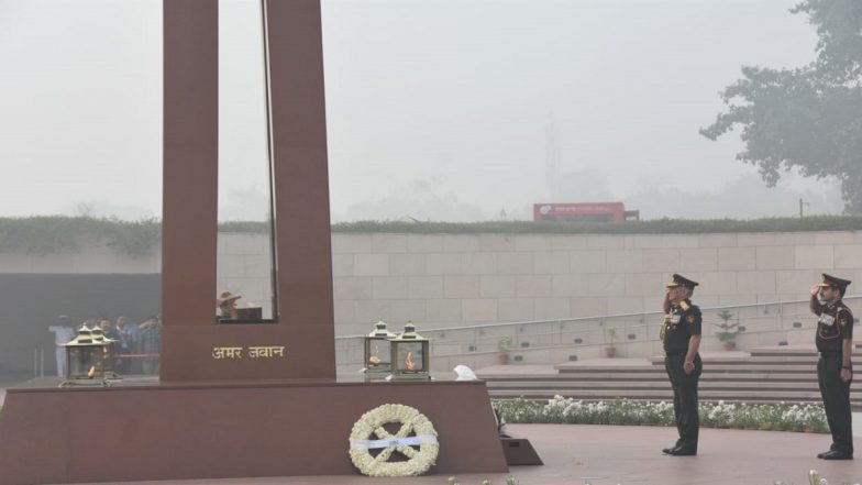 CDS General Bipin Rawat Pays Tribute at National War Memorial On Its First Anniversary