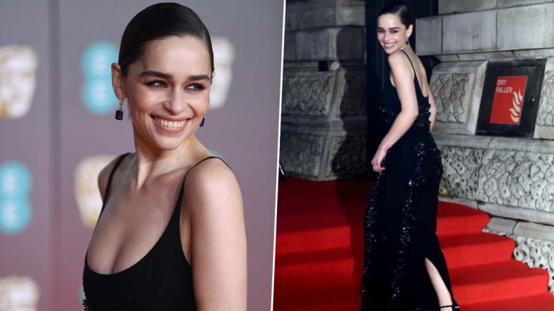 BAFTA Awards 2020: Emilia Clarke&rsquo;s Sleek Glittery Couture in Black Steals the Fashion Thunder and We Are Gasping for Breath!