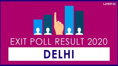 Times Now-IPSOS Exit Poll Results For Delhi Assembly Elections 2020: AAP to Win 41-47 Seats, BJP to Settle With 23-29; Congress to Draw Blank