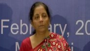 FM Nirmala Sitharaman Says 'Government Closely Monitoring Agriculture Credit Given by Banks'