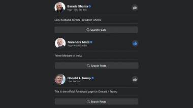 Is Donald Trump 'Number 1' And Narendra Modi 'Number 2' on Facebook? Fact-Check of US President's Claim Ahead of His India Visit