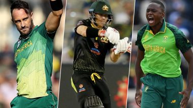 South Africa vs Australia T20I Series 2020, Key Players: Faf du Plessis, David Warner, Kagiso Rabada and Other Cricketers to Watch Out For