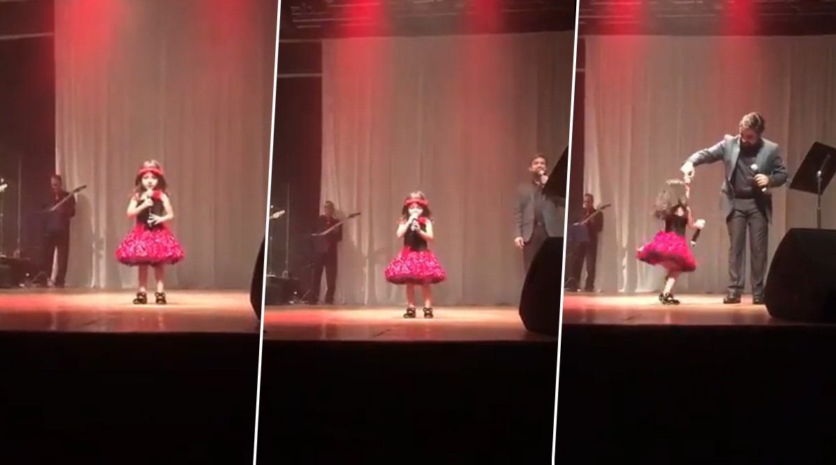 3 Year Old Adorably Sings Dil Hai Chota Sa With Father And Dances On Stage Garners Praises On Social Media Latestly