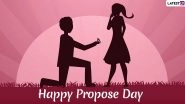 Happy Propose Day 2020 Greetings: WhatsApp Stickers, GIF Images, Romantic Quotes, SMS, Hike Messages and Wishes to Send Ahead of Valentine's Day