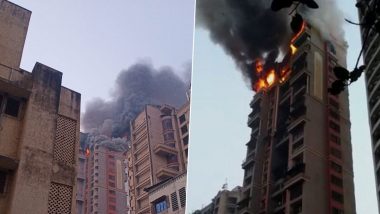 Navi Mumbai: Fire Breaks Out at High-Rise Apartment Building in Sector 44 Nerul Seawoods