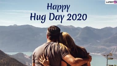 Happy Hug Day 2020 Images For Husband-Wife & HD Wallpapers For Free Download Online: Wish On Sixth Day of Valentine Week With WhatsApp Stickers and GIF Greetings