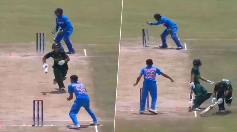 Rohail Nazir, Qasim Akram Involved in Hilarious Run-Out During India vs Pakistan Semi-Final Clash 