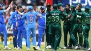 ICC T20 World Cup 2021: India to Open T20 WC Campaign Against Arch-Rivals Pakistan on October 24