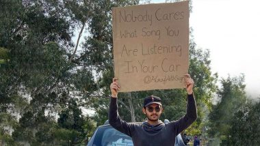 A Guy With A Sign': A Guy Silently Protests Against Most Random Issues
