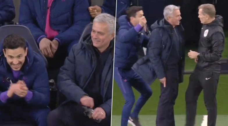 Jose Mourinho’s Hilarious Reaction As Raheem Sterling Avoids Red Card During Spurs vs City Clash