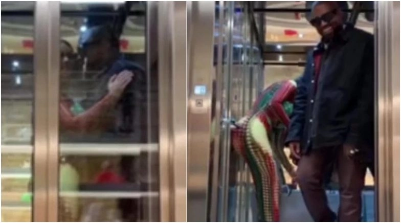 Kanye West Left Kim Kardashian in Elevator to Pick Up All Their Bags, Watch Video 
