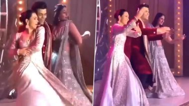 Kareena Kapoor Khan, Karan Johar and Karisma Kapoor Dancing on Bole Chudiyan Is The Coolest Video From Armaan Jain-Anissa Malhotra Wedding Reception!