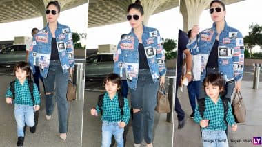 Kareena Kapoor Khan and Taimur's Uber Stylish Airport Style is What We Call GOALS (View Pics)