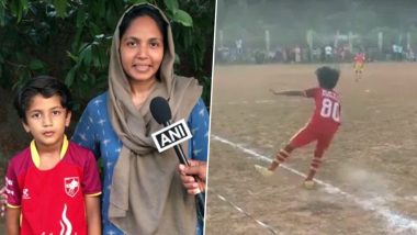 Kerala Boy PK Danish’s Zero-Degree Corner Kick Impresses Netizens, Video From Football Ground Goes Viral