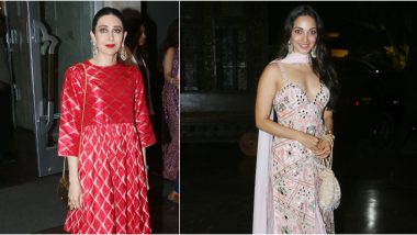 Armaan Jain-Anissa Malhotra Sangeet Ceremony: Karisma Kapoor, Kiara Advani Stun in Ethnic Outfits at the Pre-Wedding Festivities (View Pics and Videos)