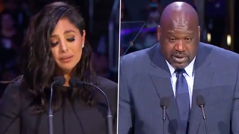 Kobe Bryant's Memorial Service: Wife Vanessa Bryant's Emotional Speech and Friend Shaquille O’Neal’s NSFW Quote Were Among The Memorable Moments (Watch Videos)