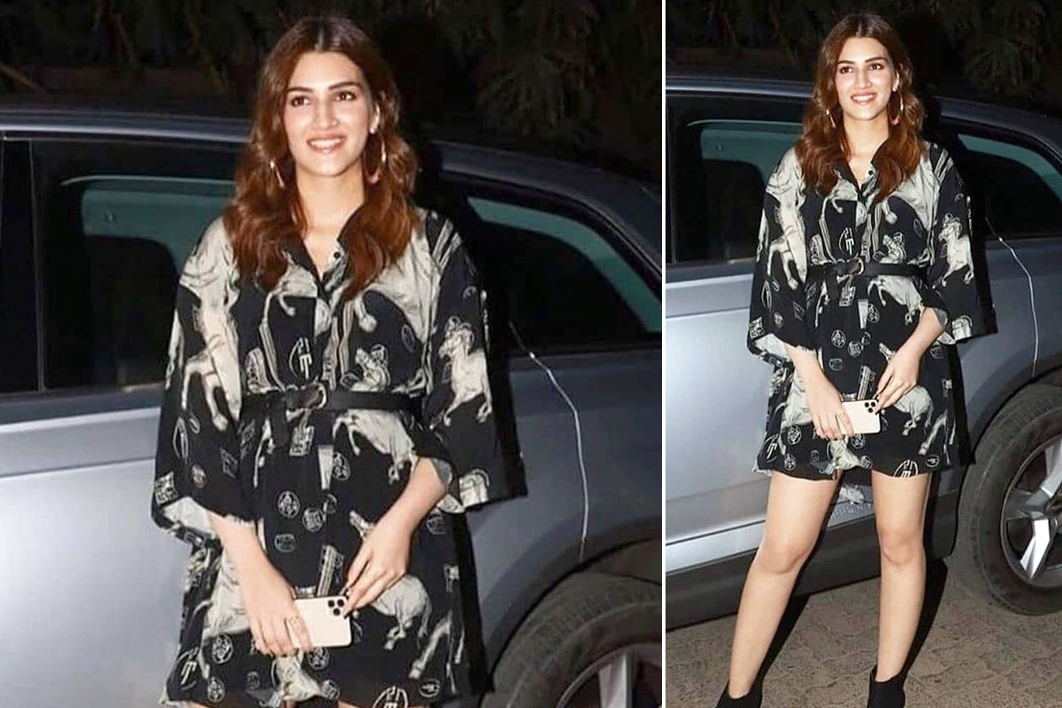Kriti Sanon Doing Xxx - Kriti Sanon Aces High Fashion With Functionality, Wears A Dress With A  Detachable Tote Bag! | LatestLY