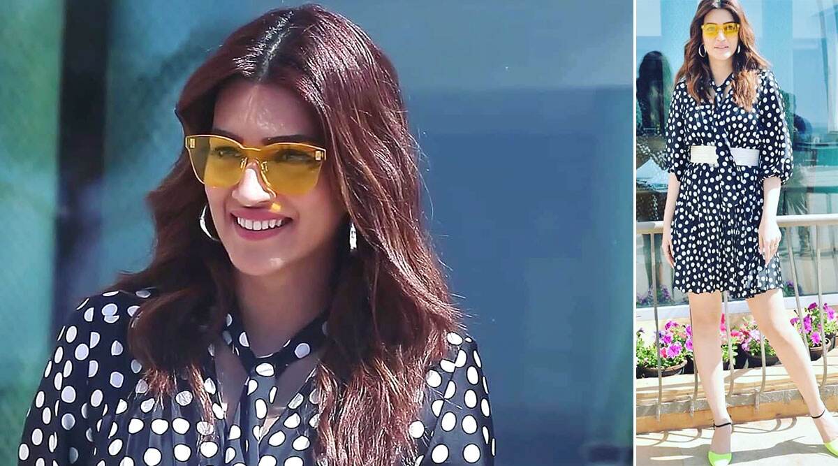 Kriti Sanon in polka dot dress by Zara (2)
