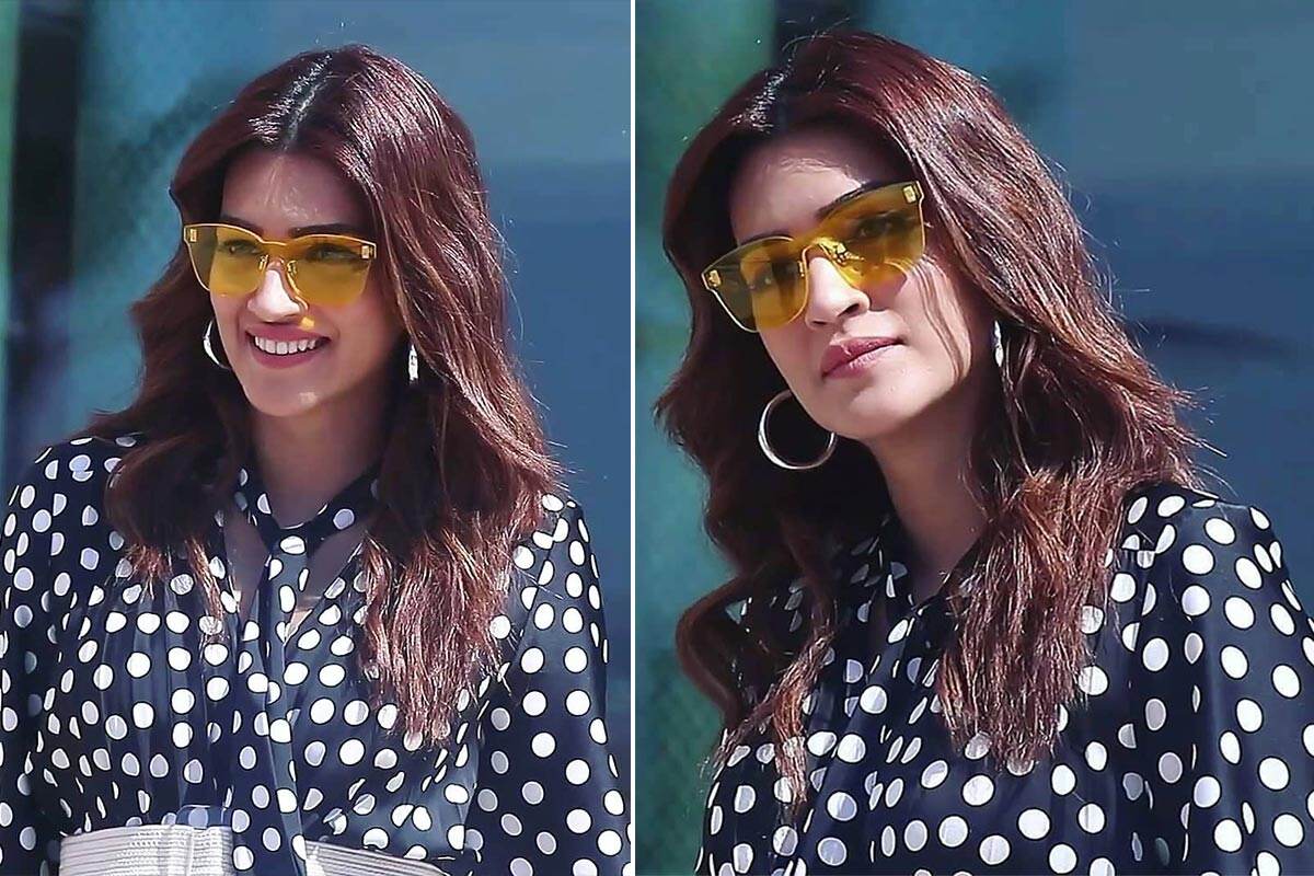 Kriti Sanon in polka dot dress by Zara (3)