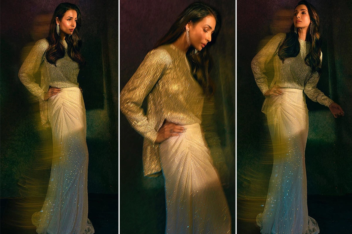 Malaika Arora shimmering in ivory