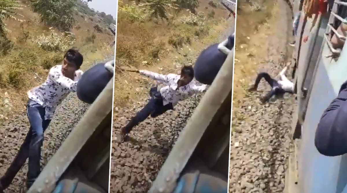 TikTok User Falls off Moving Train as Stunt Goes Wrong, Railway Minister Piyush Goyal Shares Horrifying Video on Twitter TikTok User Falls off Moving Train as Stunt Goes Wrong, Railway Minister Piyush Goyal Shares Horrifying Video on Twitter
