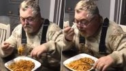 Man Eats Spaghetti by Cutting it With A Pair of Scissors And Internet is Amazed (Watch Video)