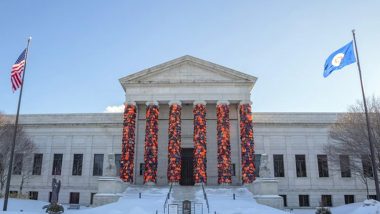 Minneapolis Museum's Neoclassical Columns Covered With 2,400 Life Jackets Worn by Refugees Portraying Migrant Crisis (See Pictures)