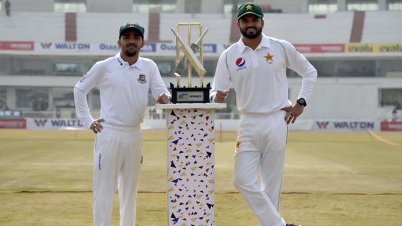 PAK vs BAN 1st Test Match 2020 Day 1 Live Streaming on PTV Sports & Sony Liv: How to Watch Free Live Telecast of Pakistan vs Bangladesh on TV & Cricket Score Updates in India Online