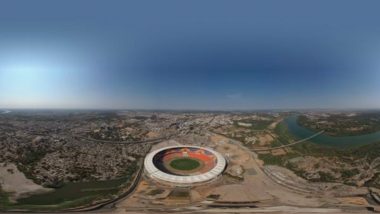 Motera Stadium First Look: BCCI Shares Aerial Pic of World’s Largest Cricket Venue in Ahmedabad