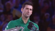 Novak Djokovic Pays Rich Tribute to 'Mentor' Kobe Bryant in Australian Open 2020 Winning Speech, Says 'This is a Reminder to All of Us That we Should Stick Together More Than Ever'