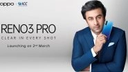 Oppo Reno 3 Pro Smartphone With 44MP Dual Punch-Hole Selfie Camera To Be Launched in India on March 2; Teased on Flipkart