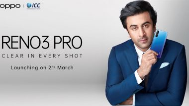 Oppo Reno 3 Pro Smartphone With 44MP Dual Punch-Hole Selfie Camera To Be Launched in India on March 2; Teased on Flipkart